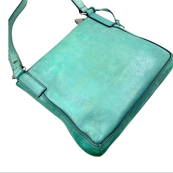 FOSSIL Marlow Mint Leather Crossbody Shoulder Bah - Picture 8 of 13